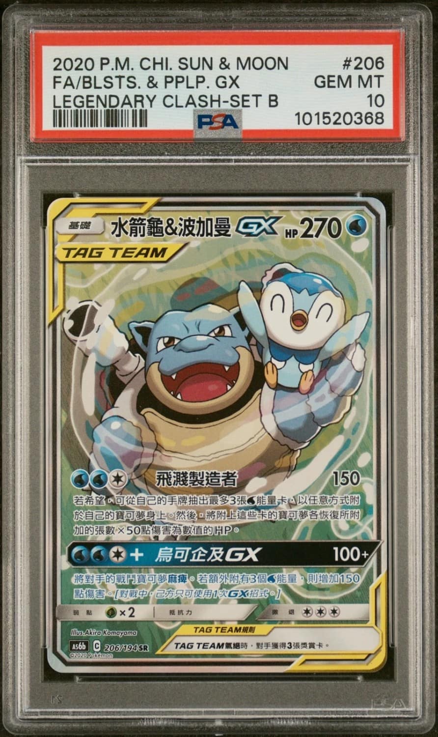 Blastoise & Piplup Gx