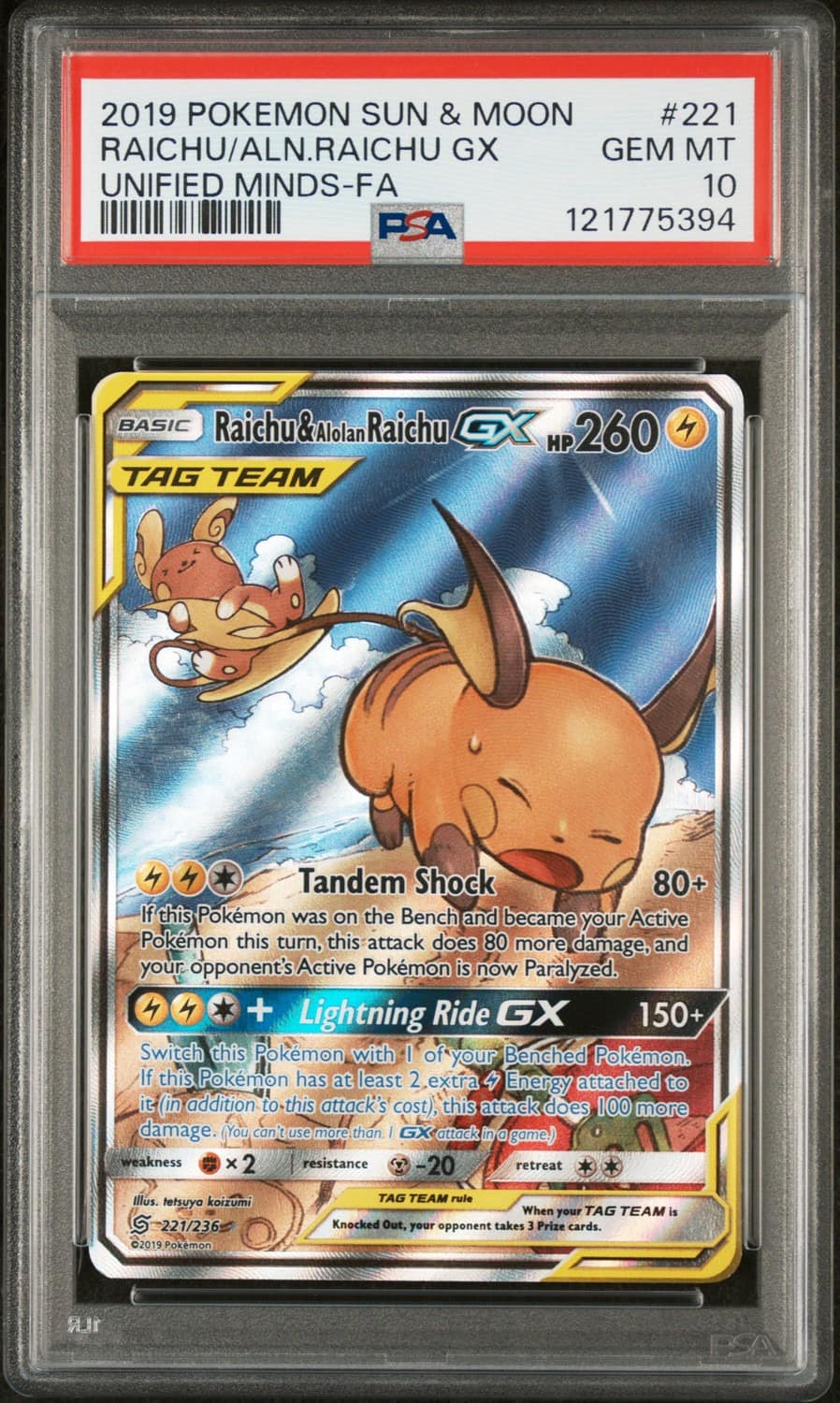 Raichu & Alolan Raichu Gx
