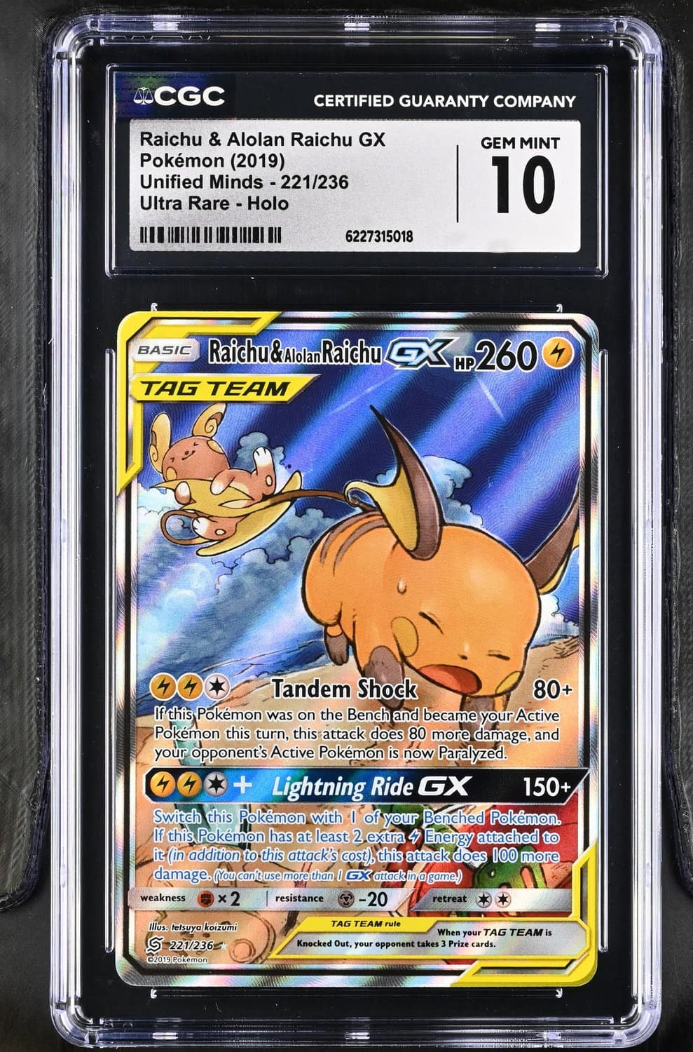 Raichu & Alolan Raichu Gx