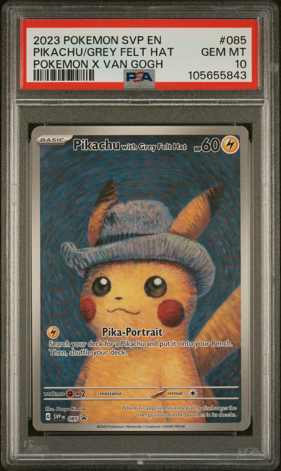 Pikachu/grey Felt Hat
