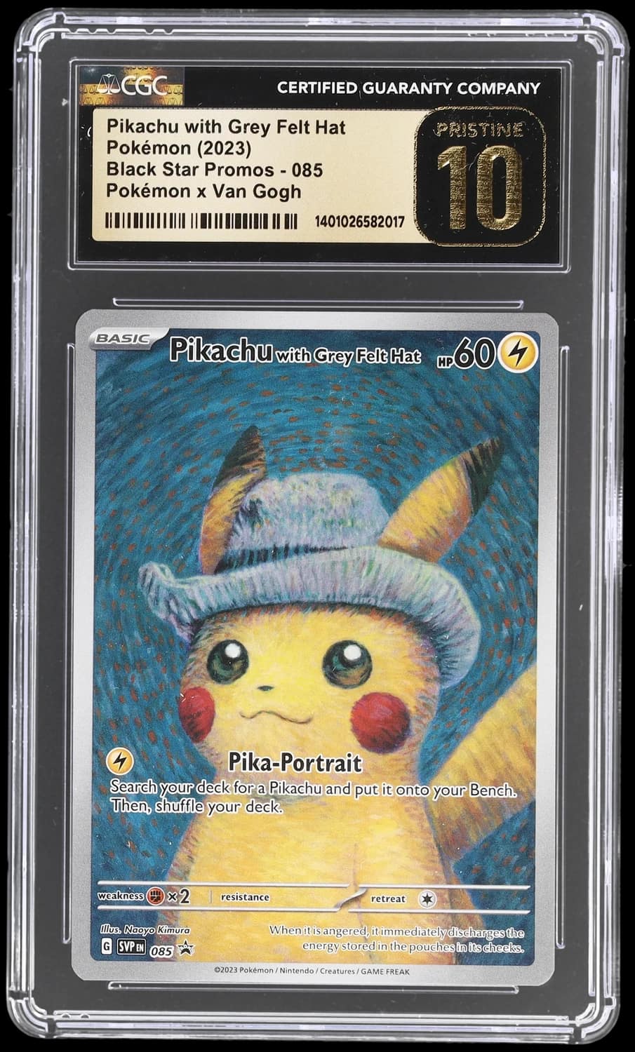 Pikachu/grey Felt Hat