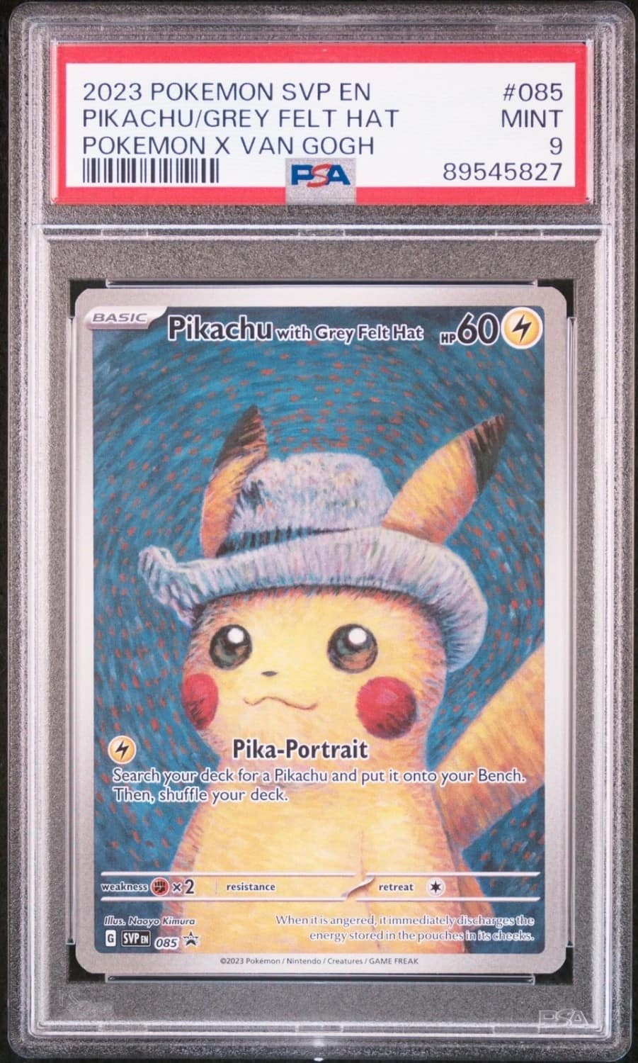 Pikachu/grey Felt Hat