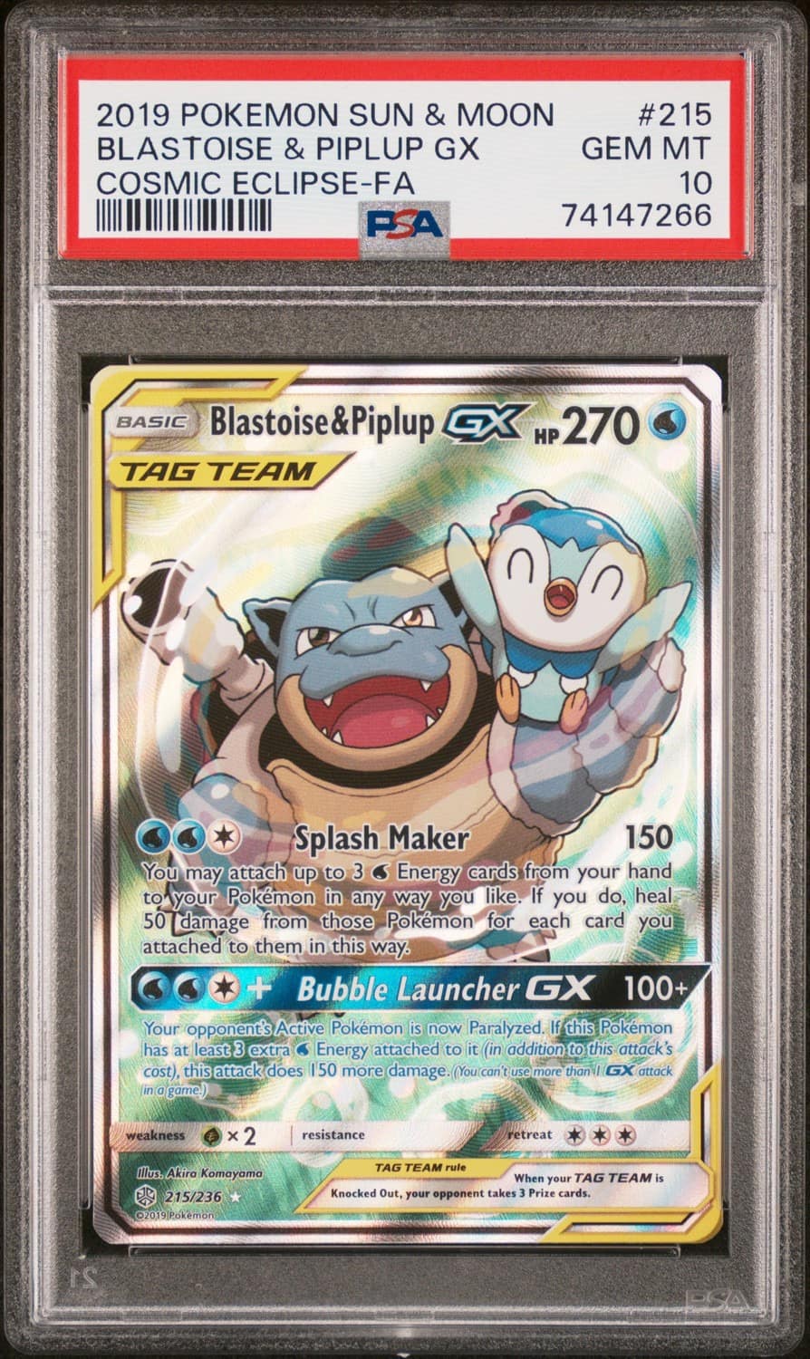Blastoise & Piplup Gx