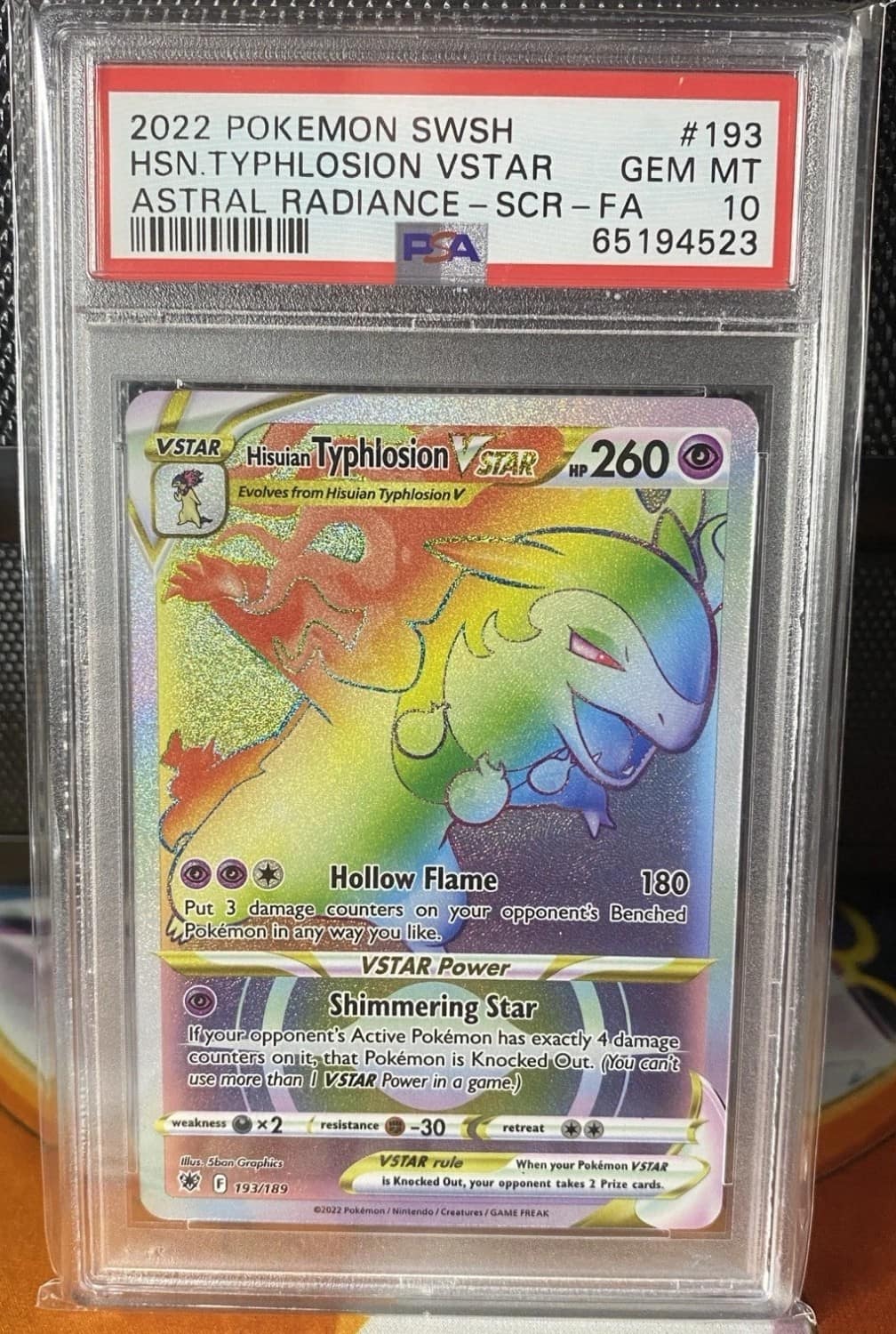 Hisuian Typhlosion Vstar