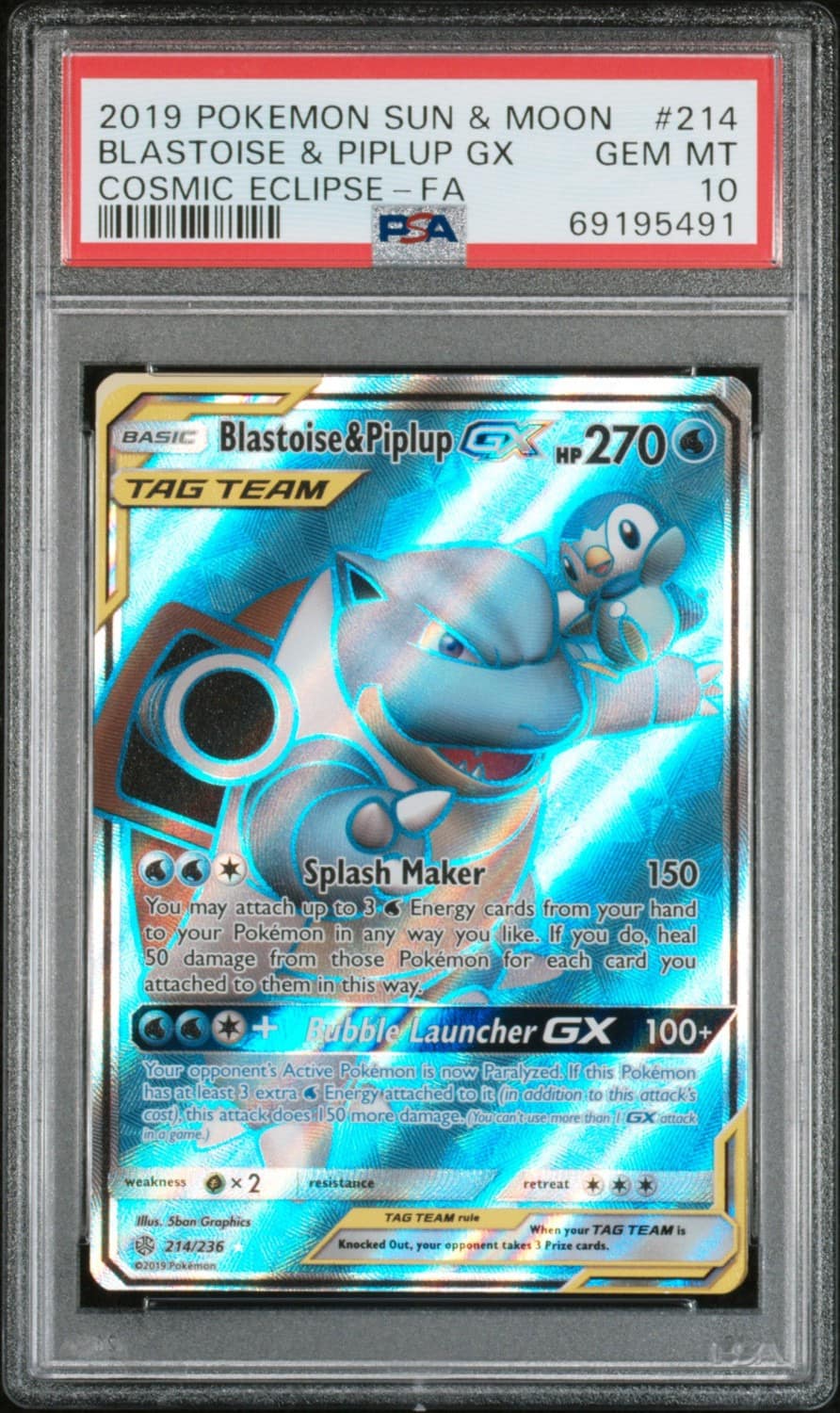 Blastoise & Piplup Gx