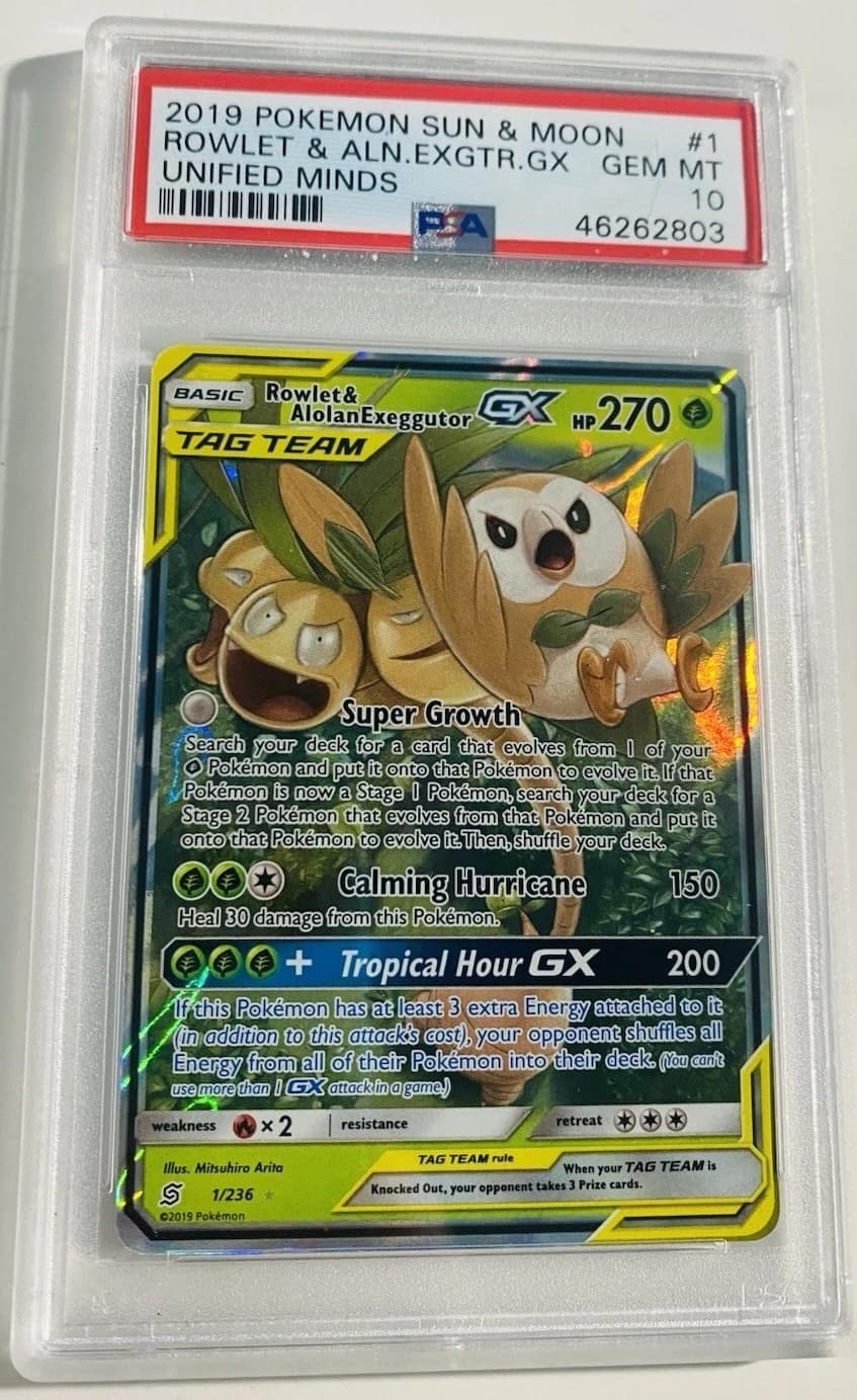Rowlet & Alolan Exeggutor Gx
