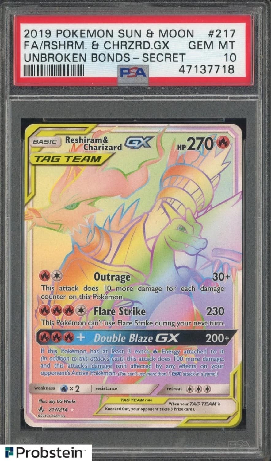 Reshiram & Charizard Gx