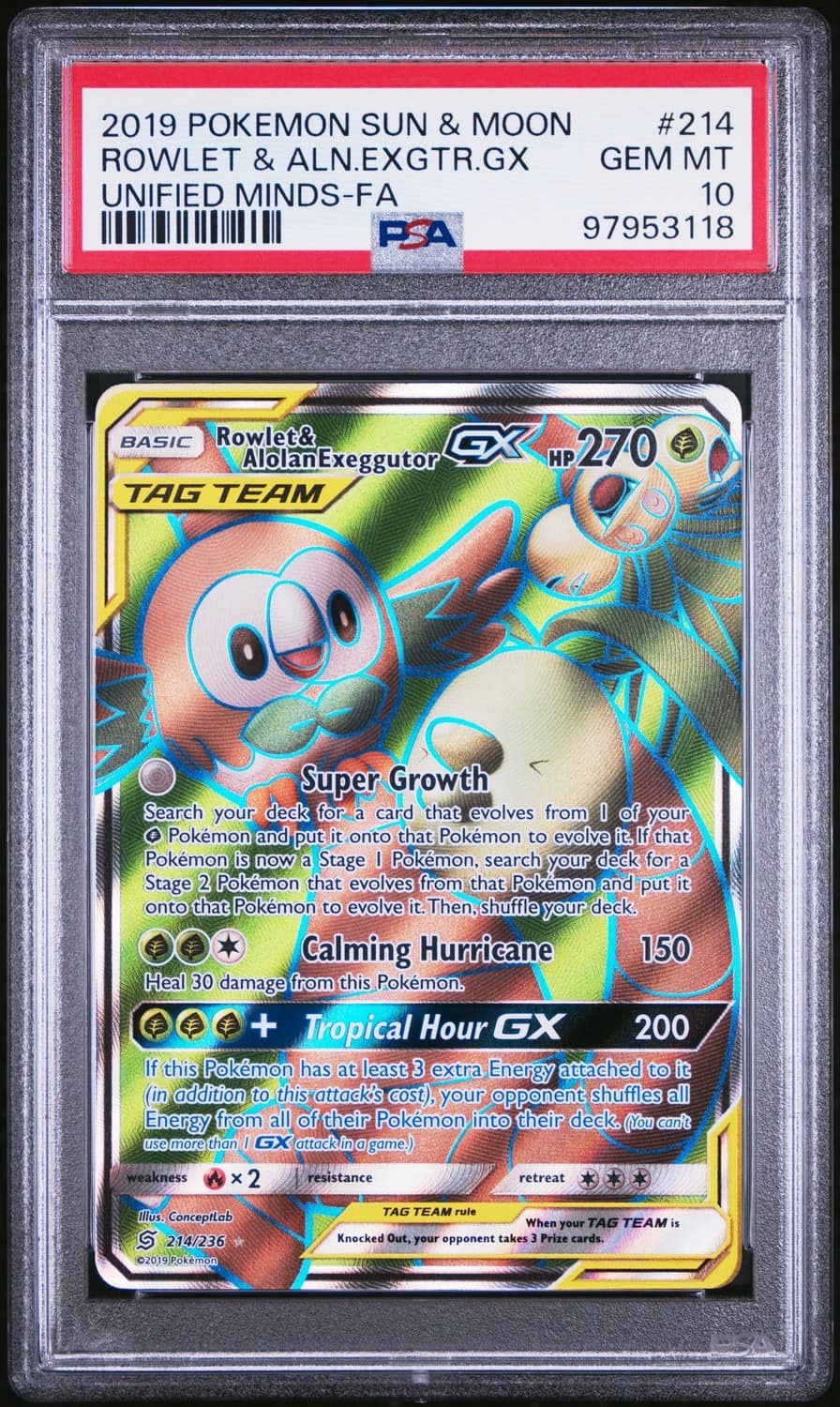 Rowlet & Alolan Exeggutor Gx