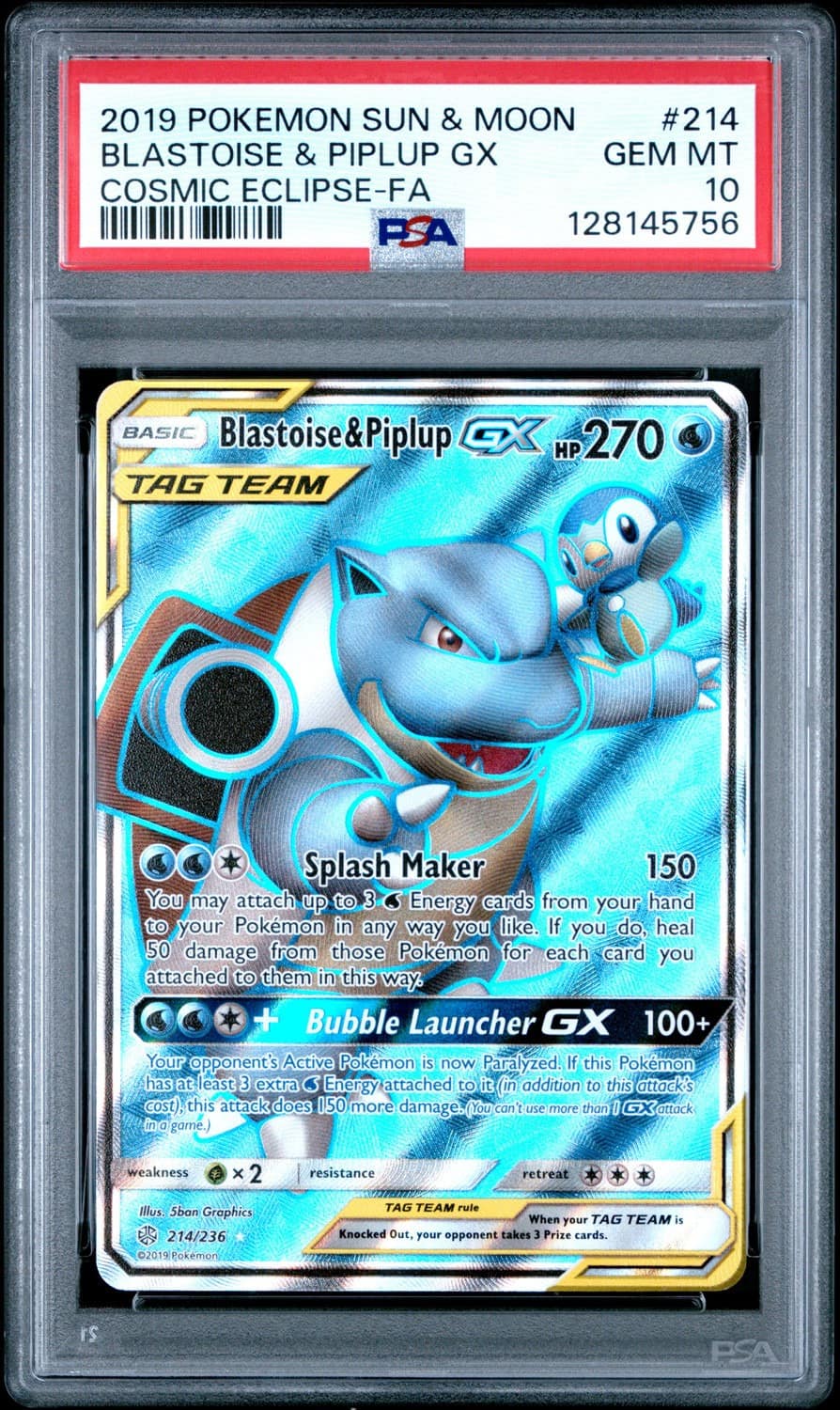 Blastoise & Piplup Gx