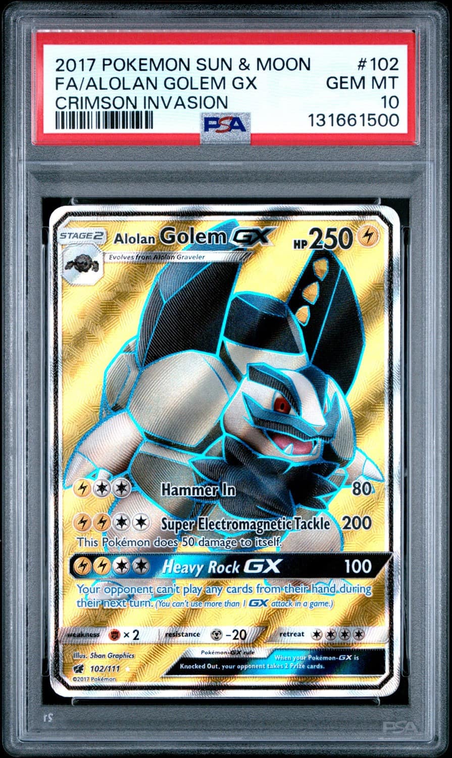 Alolan Golem Gx