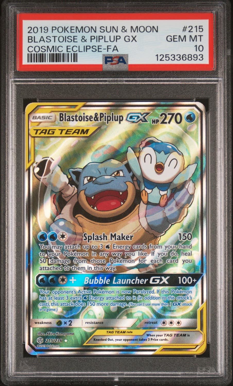 Blastoise & Piplup Gx