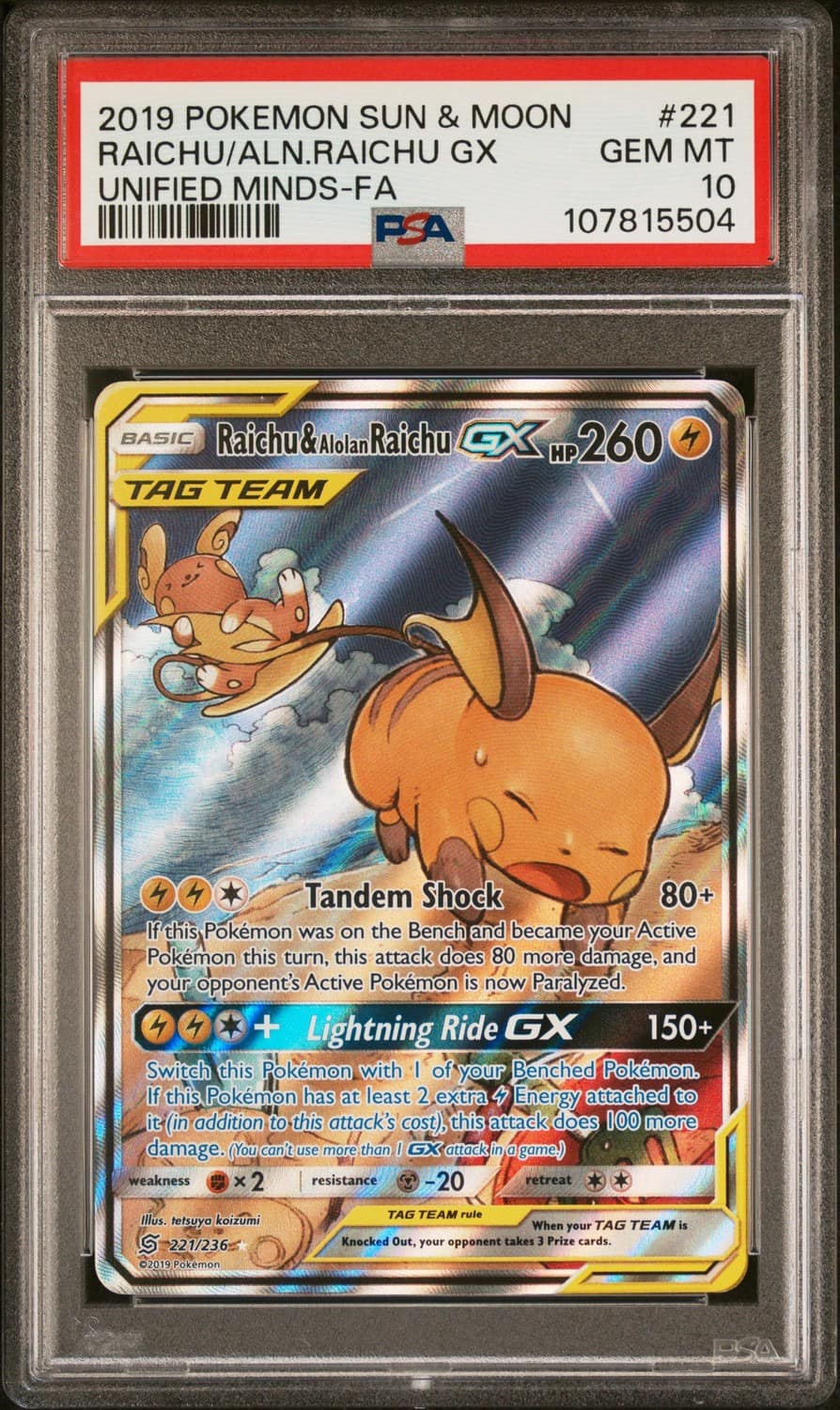 Raichu & Alolan Raichu Gx