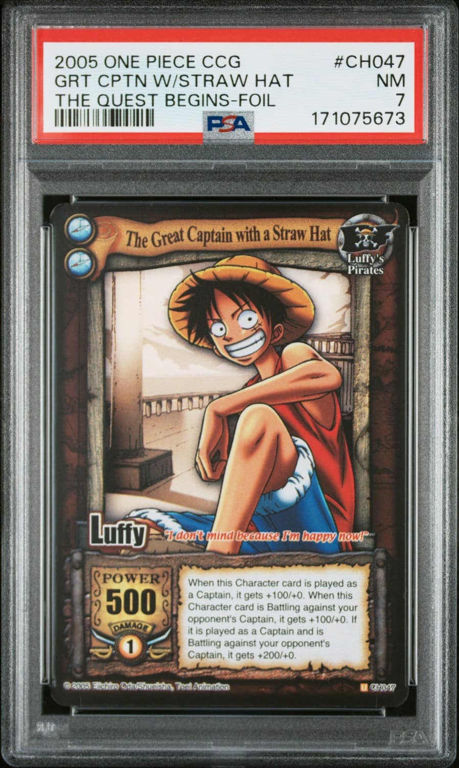 Grt Cptn W/straw Hat