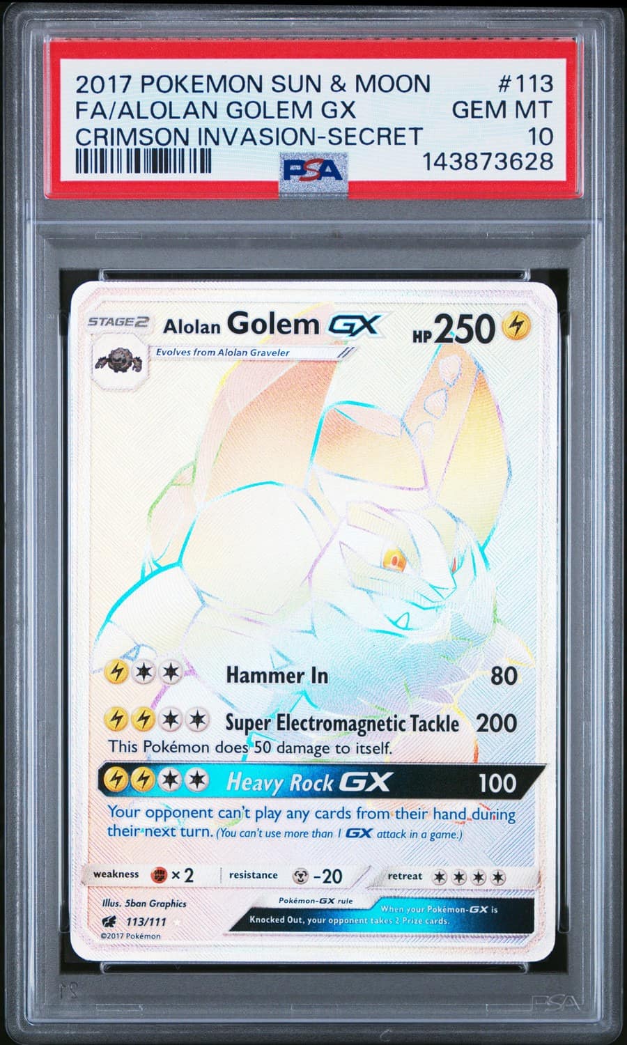 Alolan Golem Gx