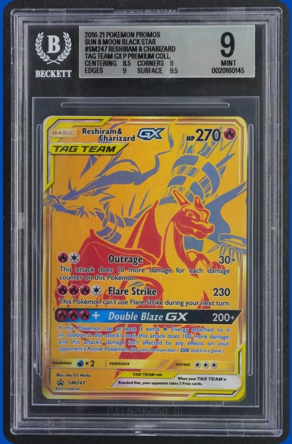 Reshiram & Charizard Tag Team Gx P