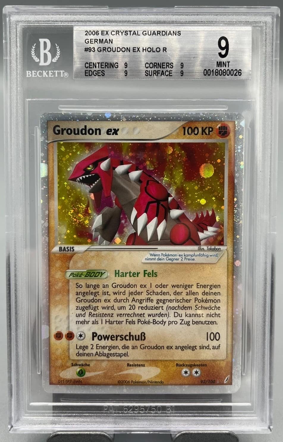 Groudon Ex Holo R