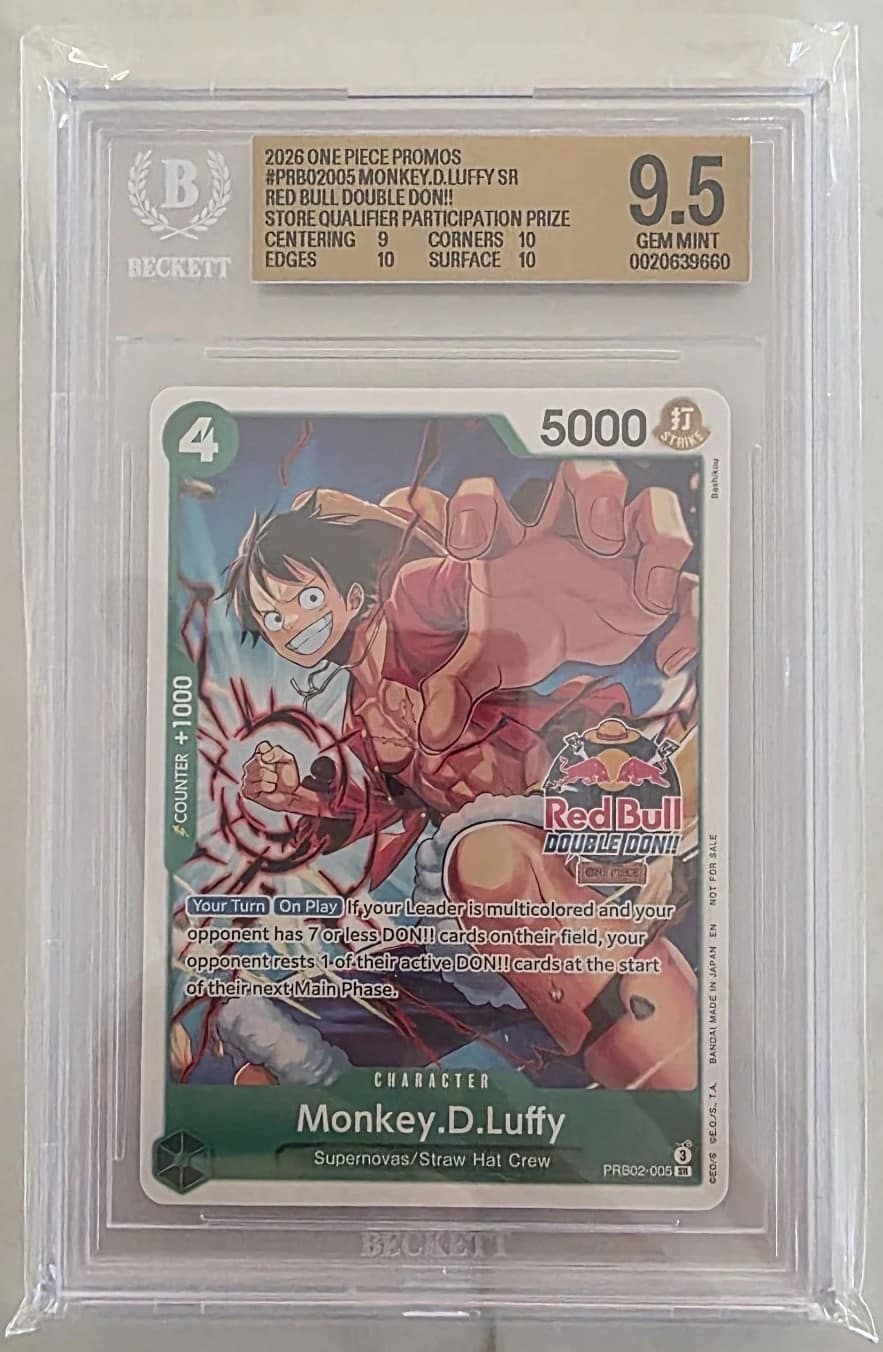 Monkey.d.luffy Sr/(red Bull Double Don!! Store Qualifier Participation Prize)