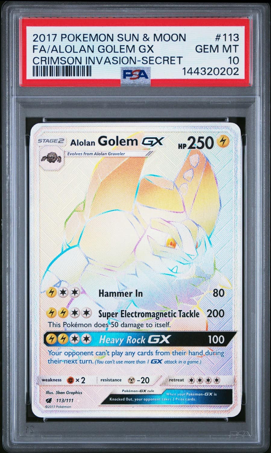Alolan Golem Gx