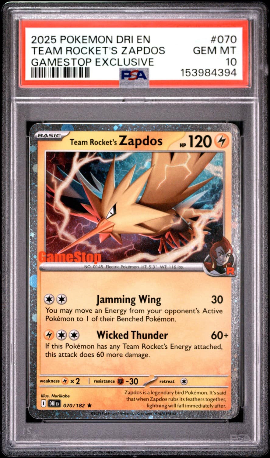 Team Rocket'S Zapdos