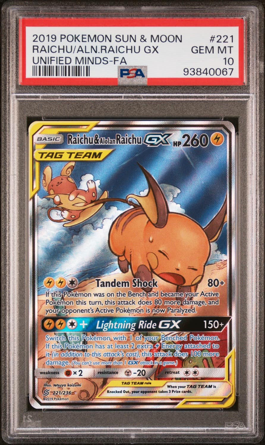 Raichu & Alolan Raichu Gx