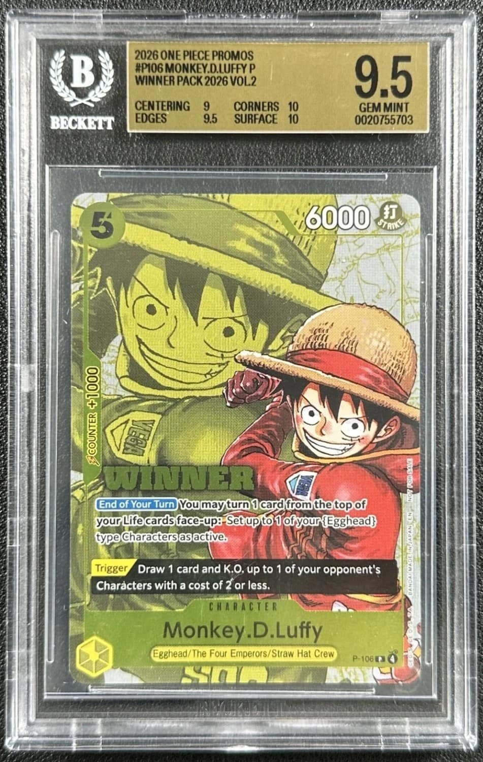 Monkey.d.luffy P/(winner Pack 2026 Vol.2)