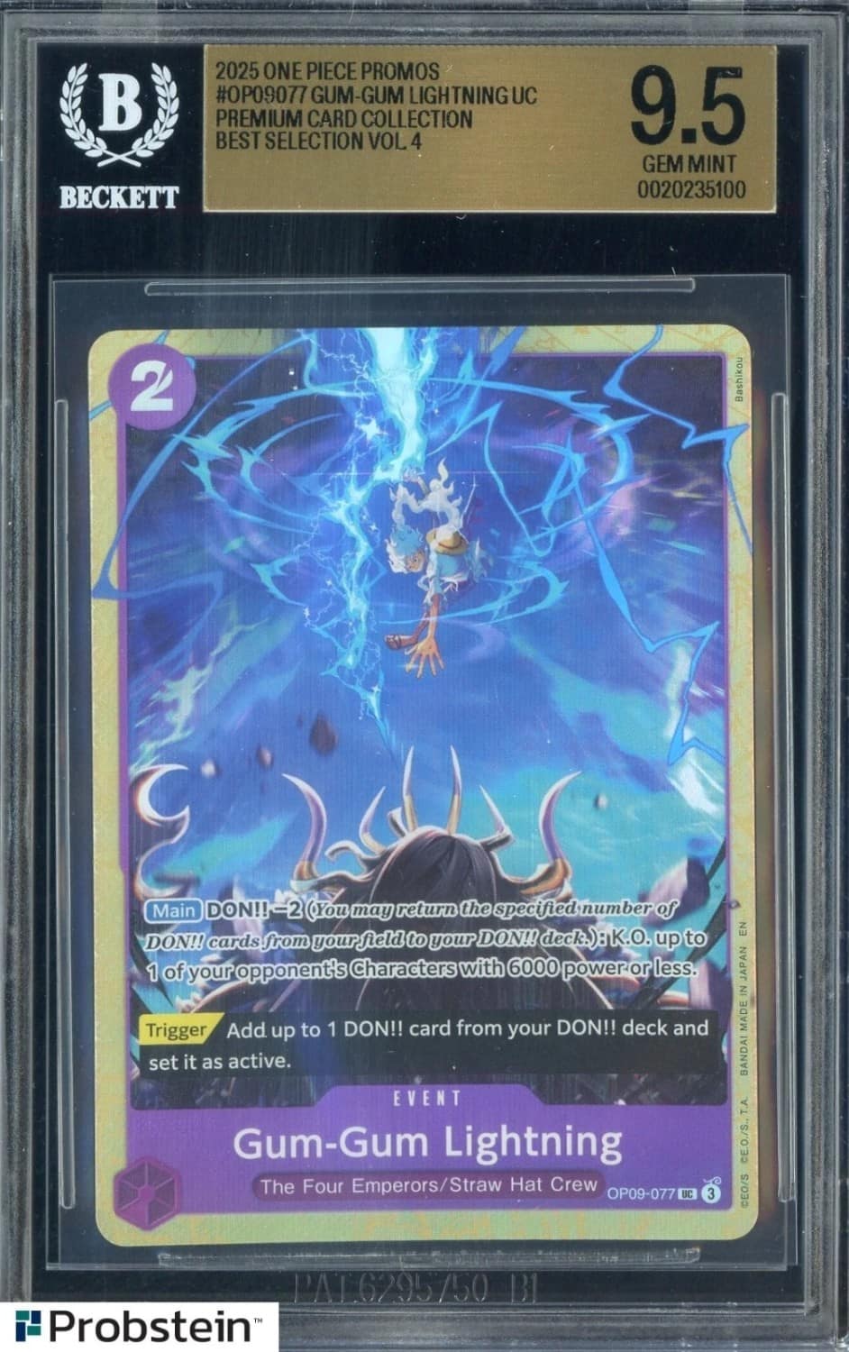 Gum-Gum Lightning Uc/(premium Card Collection Best Selection Vol. 4)