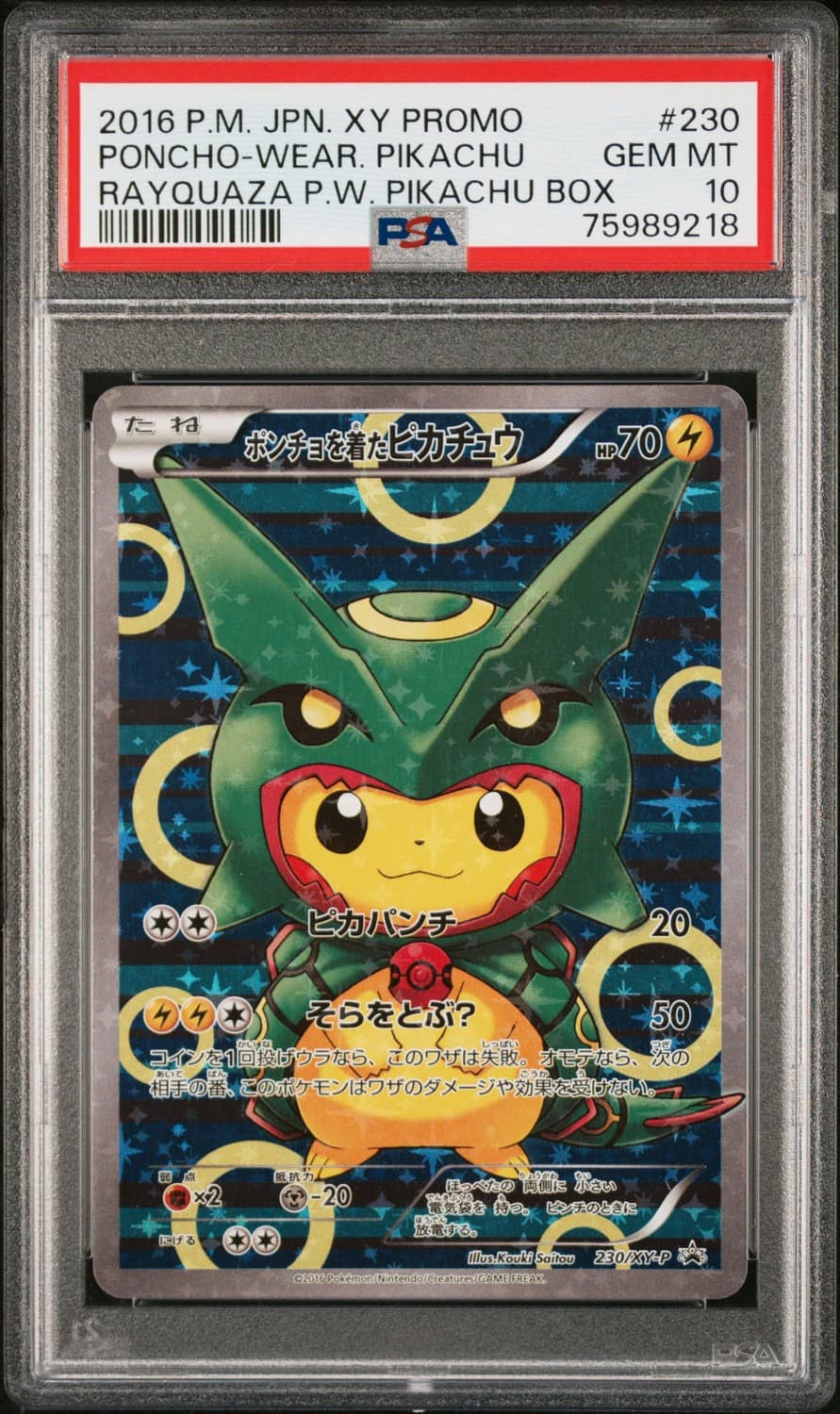 Poncho-Wearing Pikachu