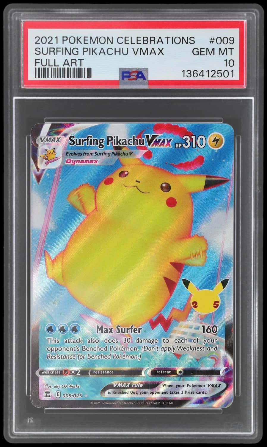 Surfing Pikachu Vmax