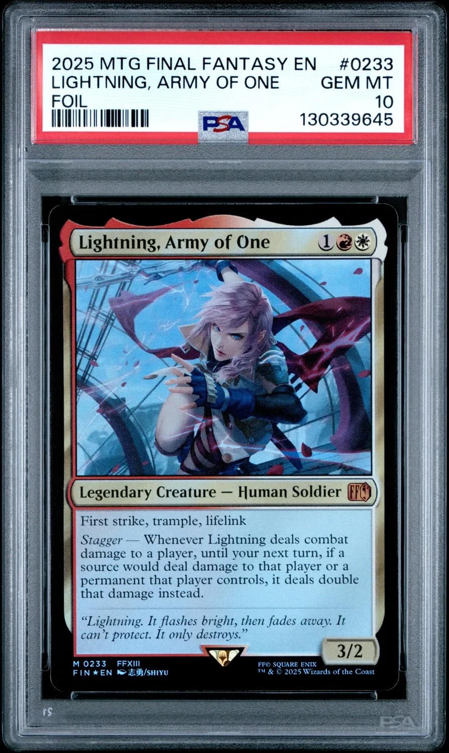 Lightning, Army Of One