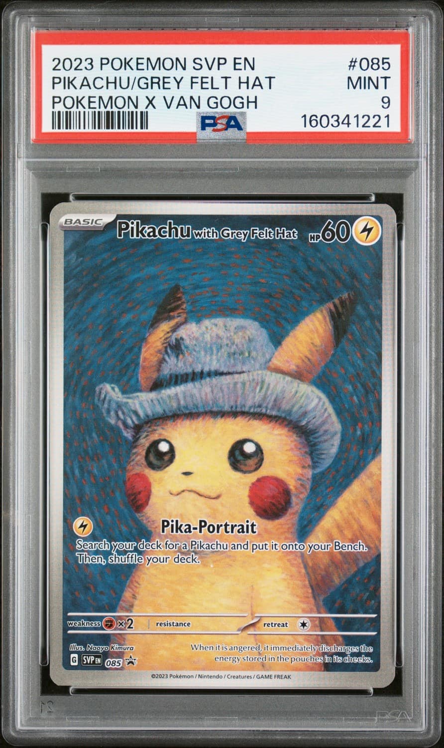 Pikachu/grey Felt Hat