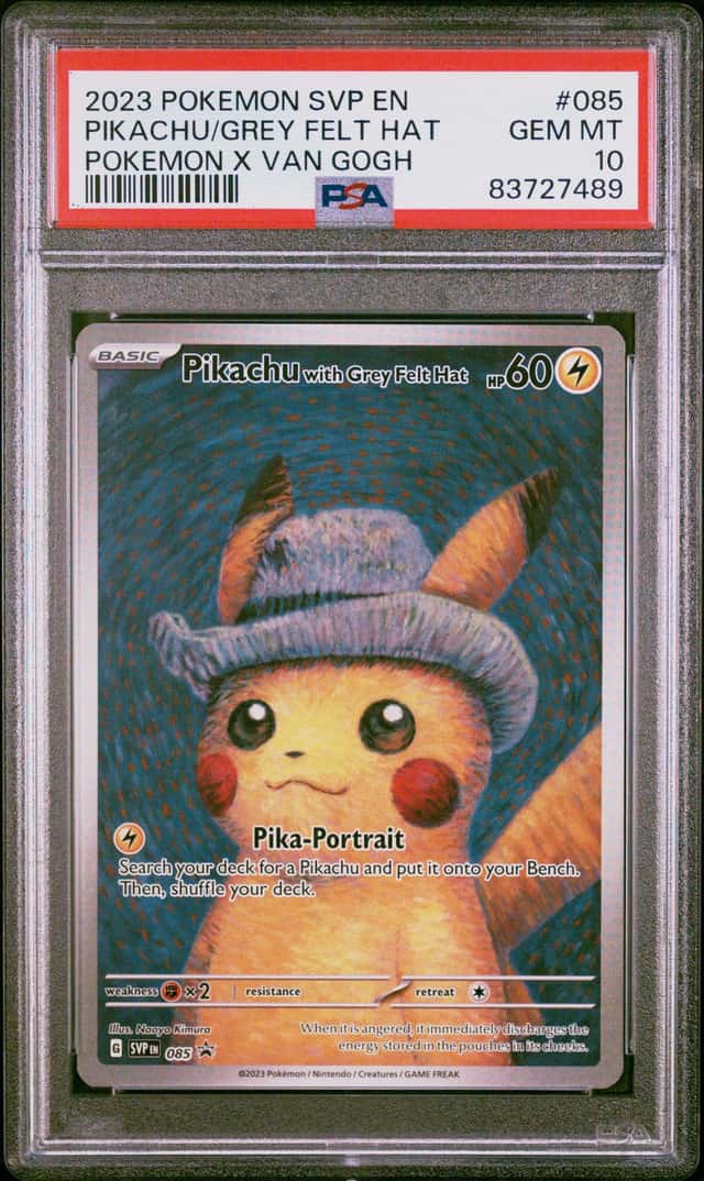 Pikachu/Grey Felt Hat