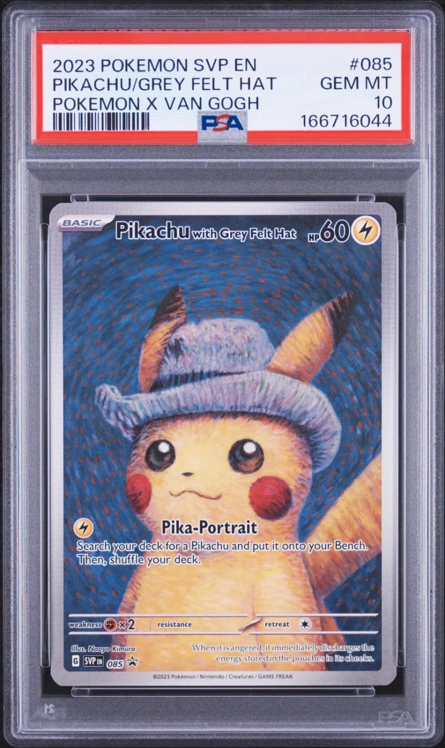 Pikachu/grey Felt Hat