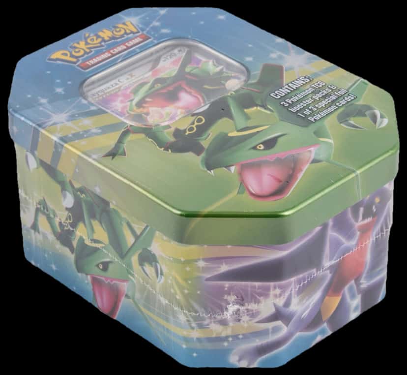 Pokemon Diamond & Pearl Battle Skies Rayquaza Tin tin