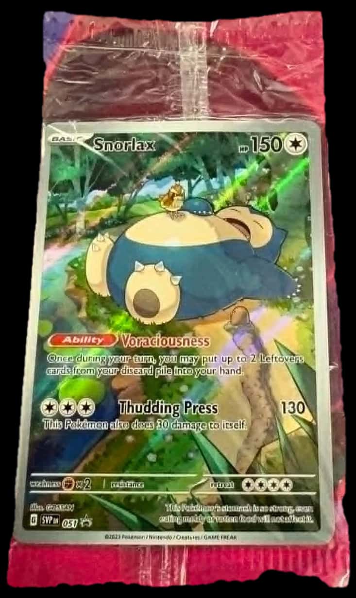 Scarlet & Violet 151 Snorlax Svp051 sealed promo card