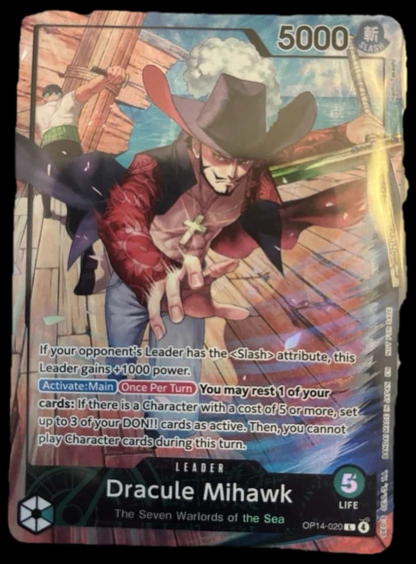 Promotional Cards Dracule Mihawk Leader Card sealed promo card