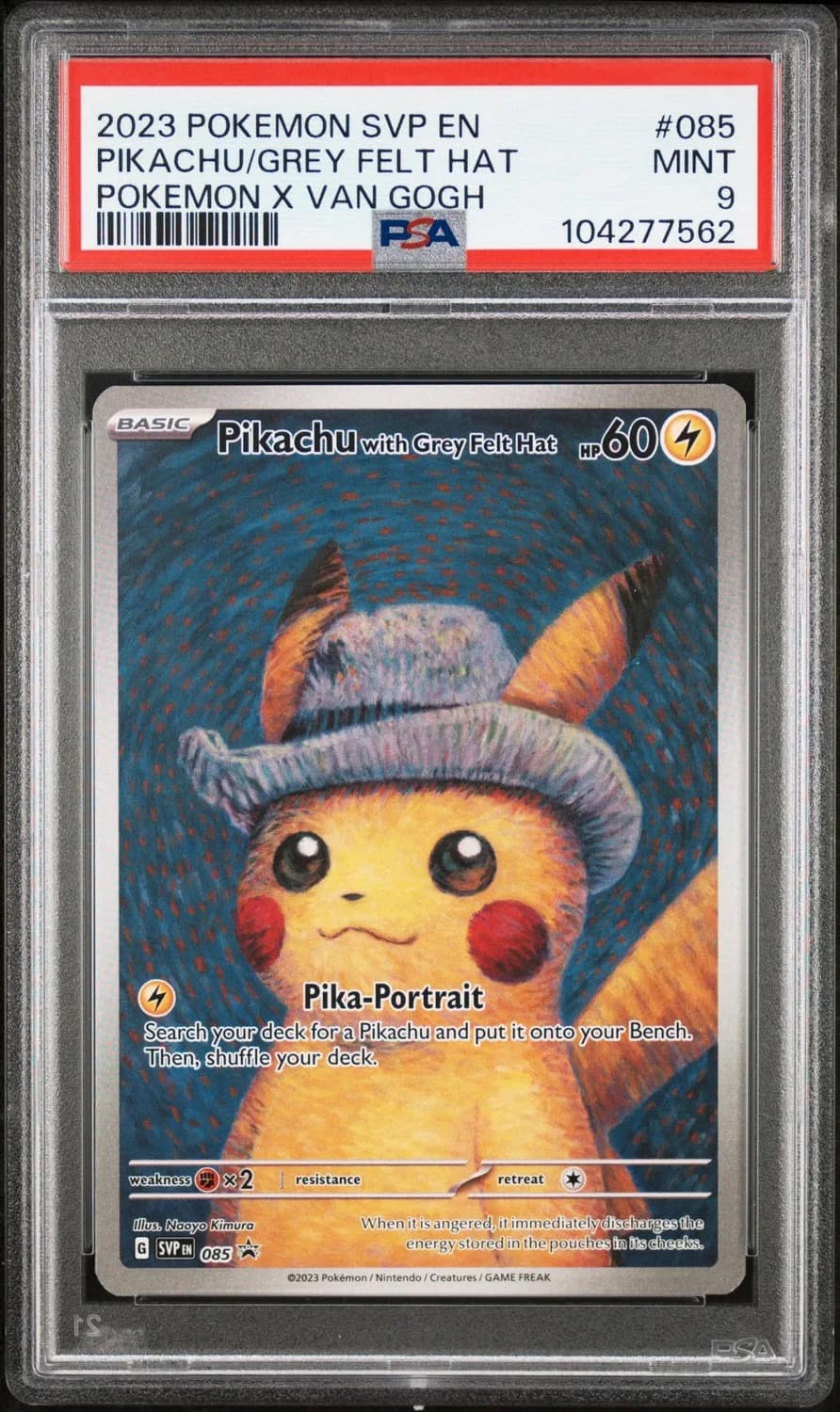 Pikachu/grey Felt Hat
