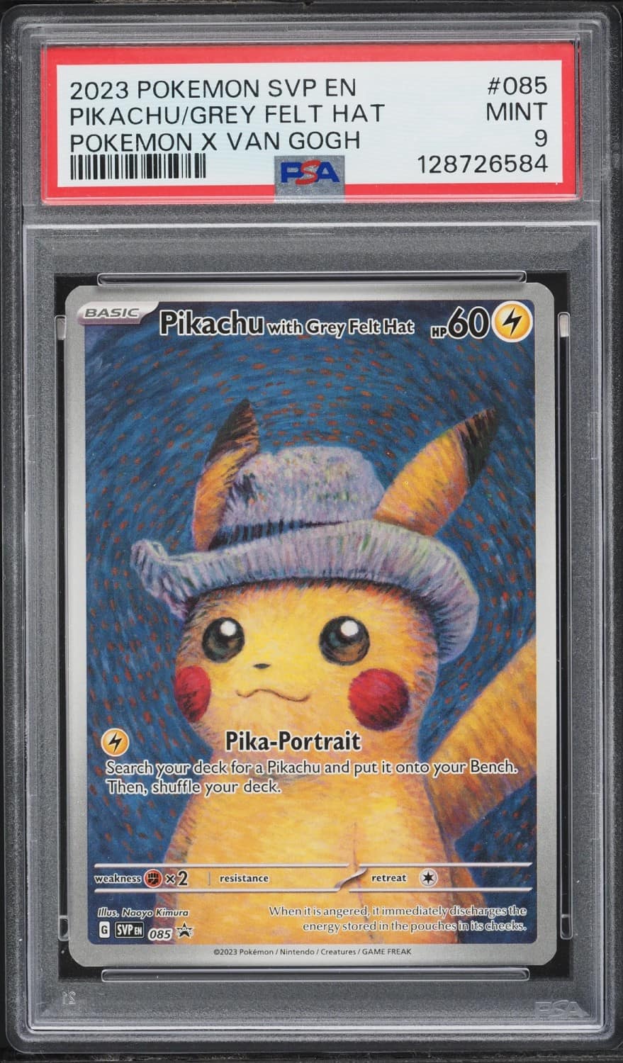Pikachu/grey Felt Hat