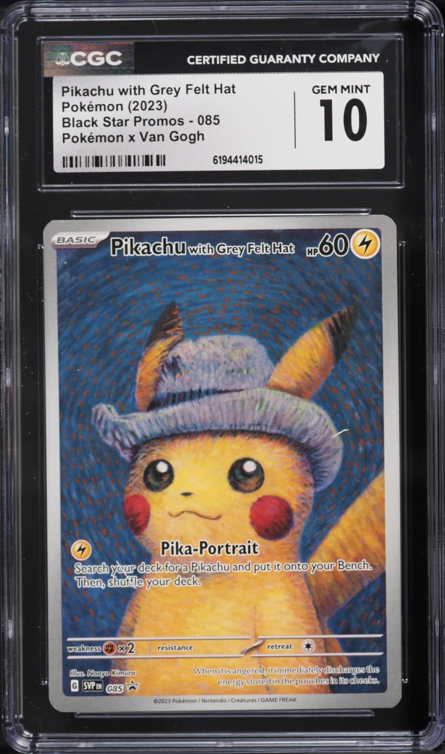 Pikachu/grey Felt Hat