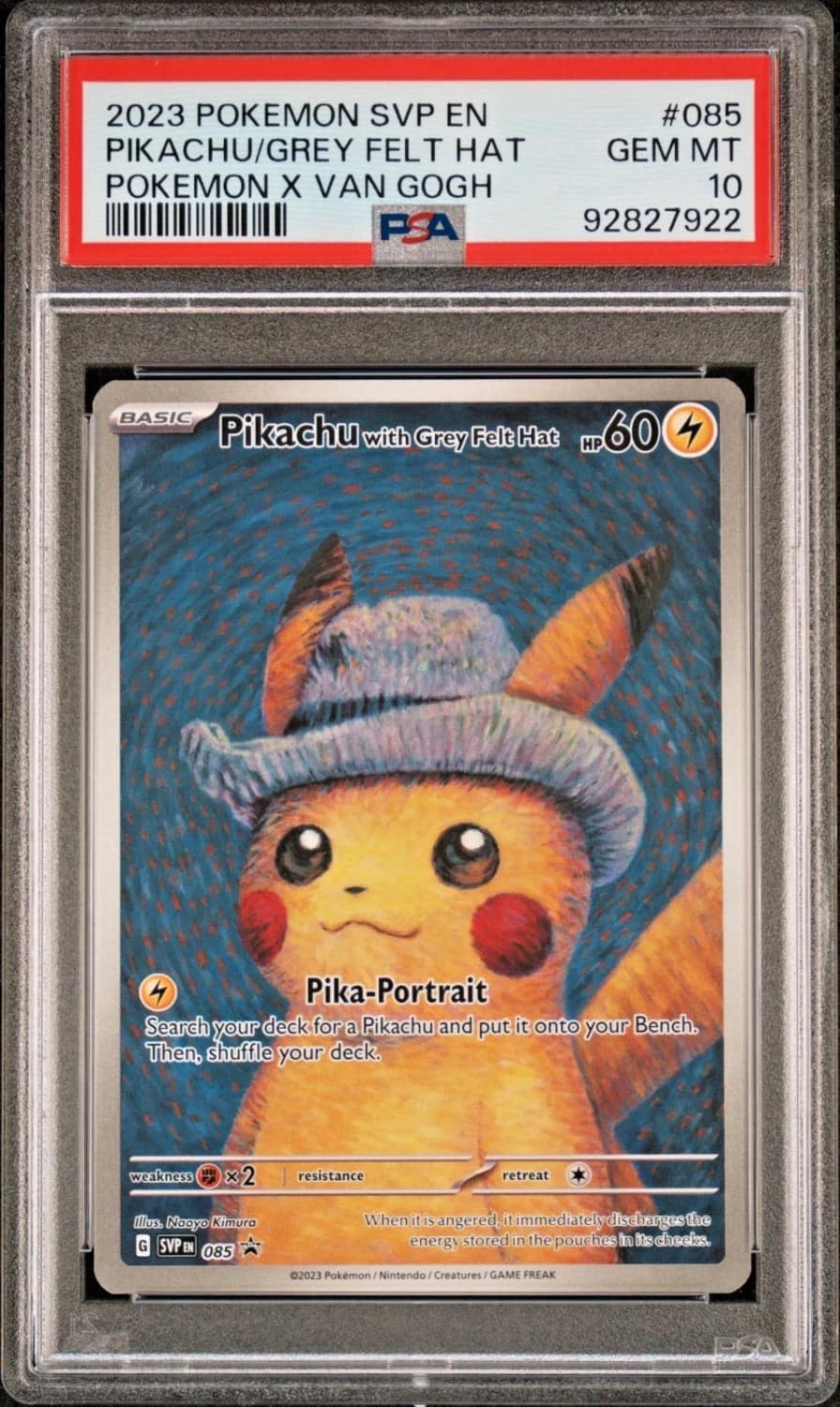 Pikachu/grey Felt Hat