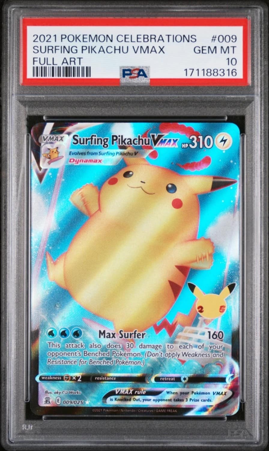 Surfing Pikachu Vmax