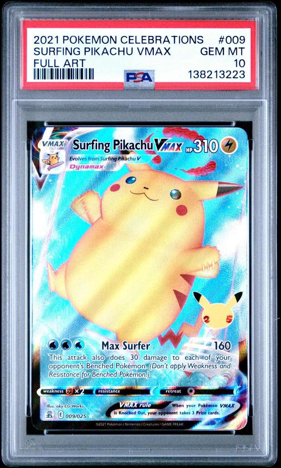Surfing Pikachu Vmax