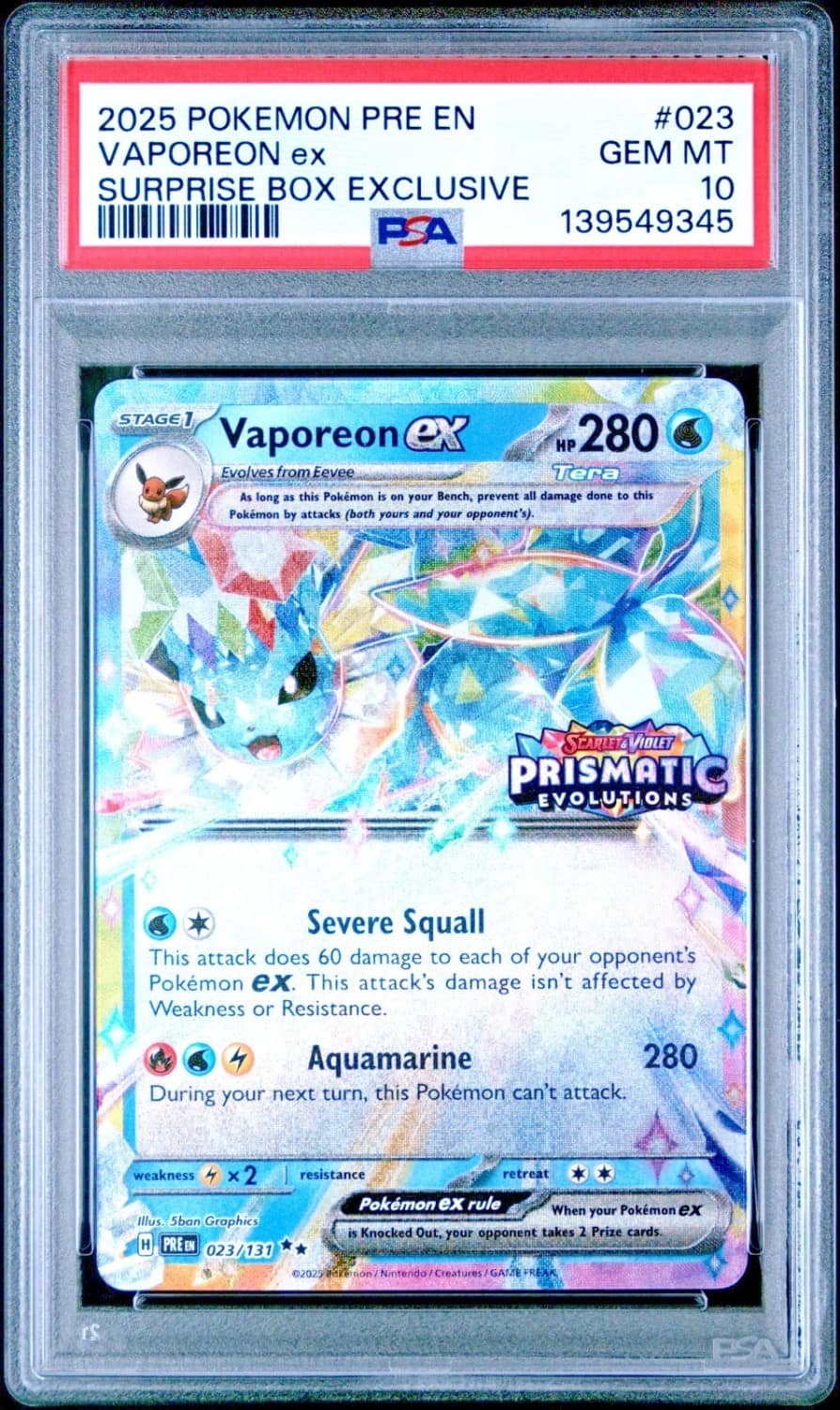 Vaporeon Ex