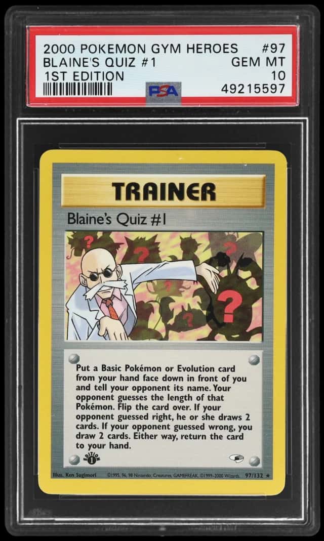 Blaine's Quiz #1