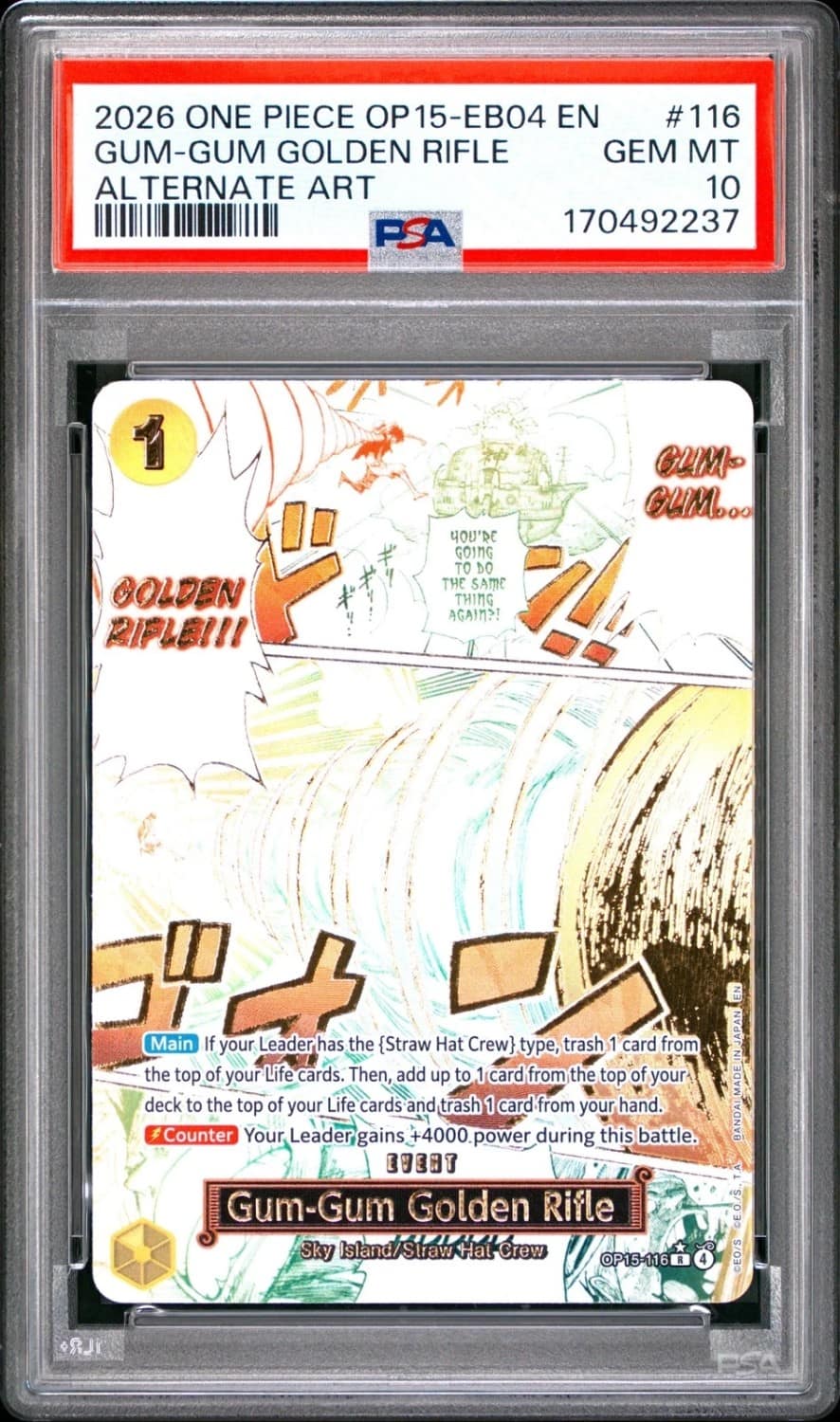 Gum-Gum Golden Rifle