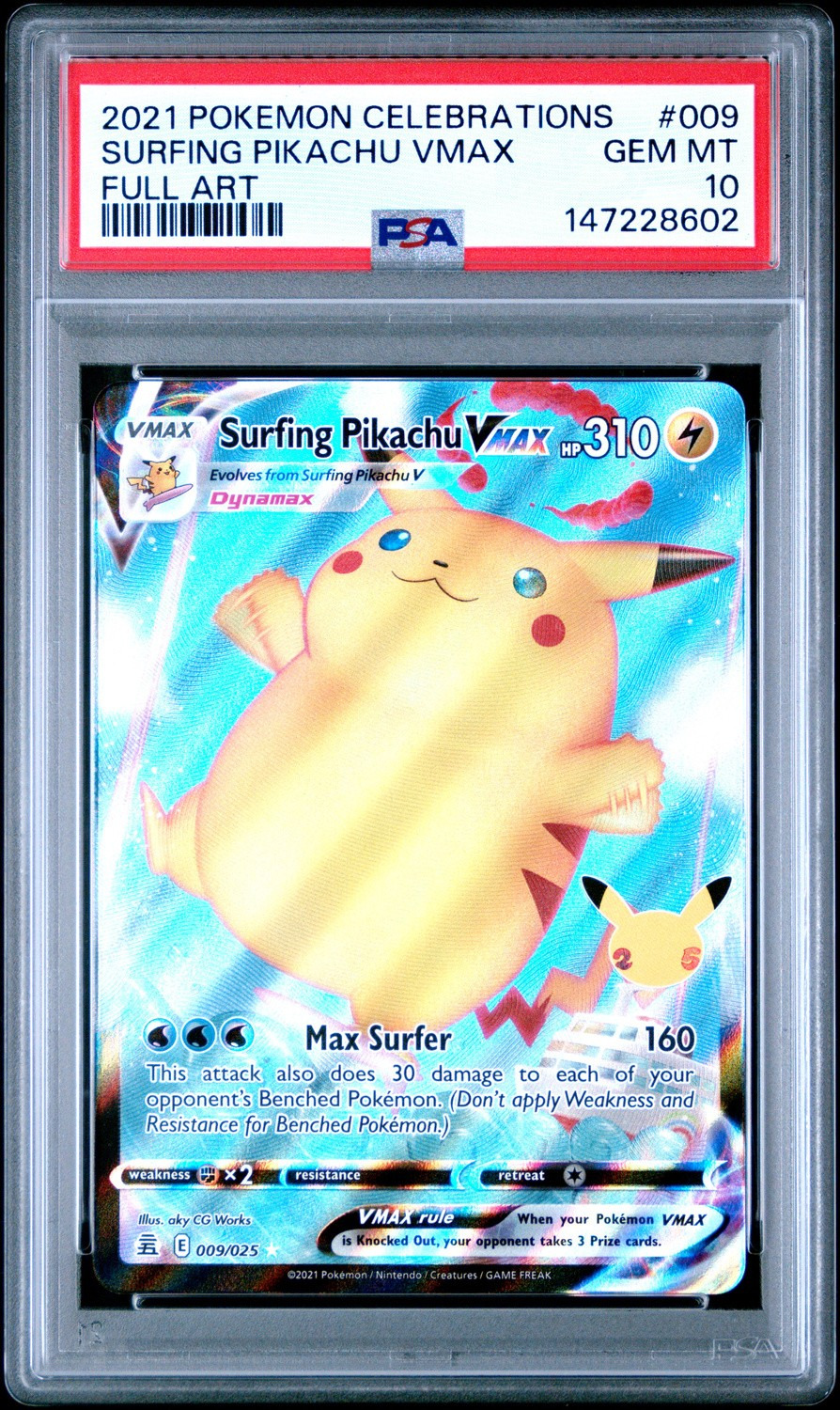 Surfing Pikachu VMAX