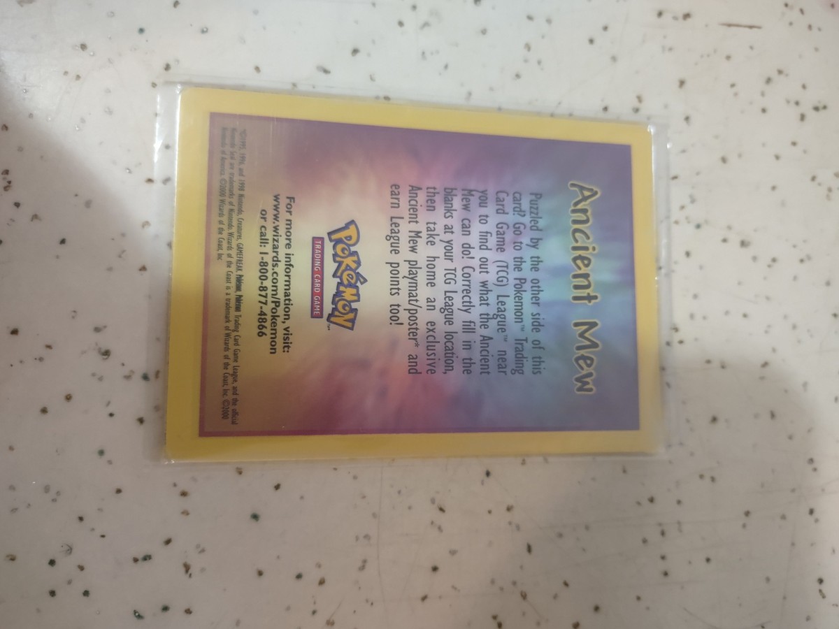 Movie Promo Ancient Mew Sealed Promo Card