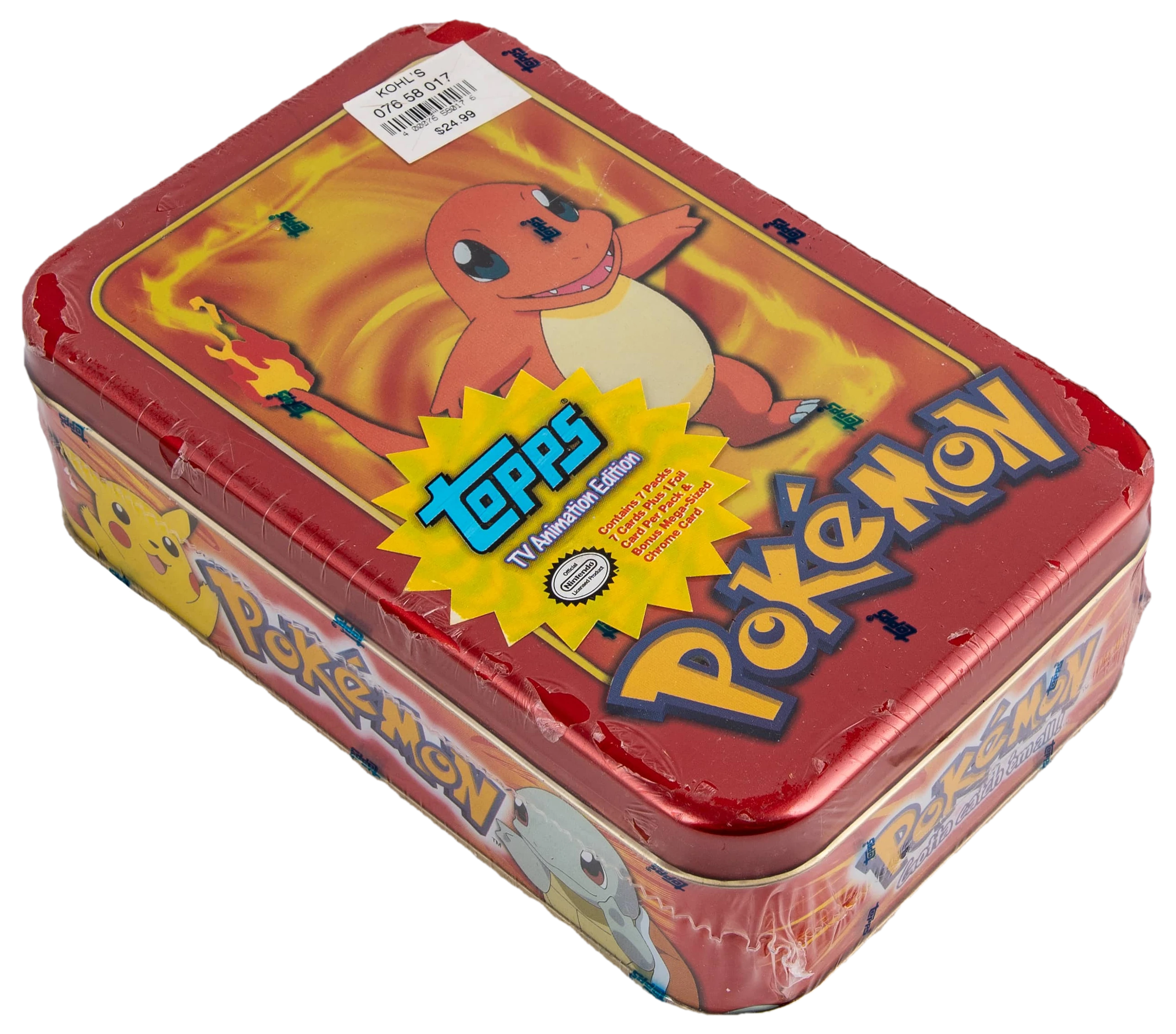 Topps Pokemon Tv Animation Edition Tin Tin