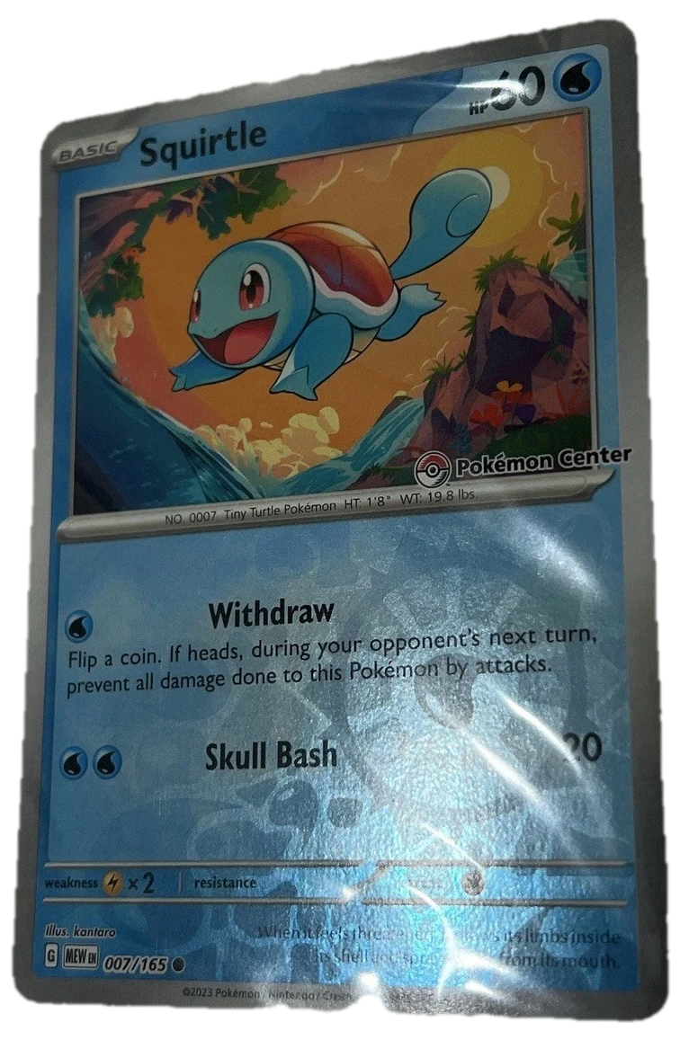 151 Squirtle Promo Card 007/165 Sealed Promo Card