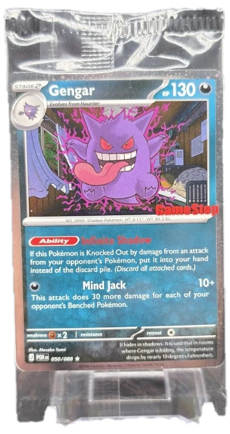 Pop Series 8 Gengar Gamestop Promo 050/088 Sealed Promo Card