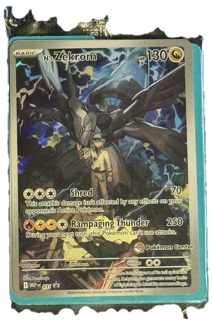 Black Star Promos Ns Zekrom Sealed Promo Card